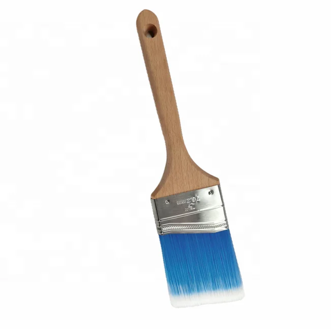Wooden Handle Paint Brush wall decoration Angular Paint Brush Professional grade paint brush