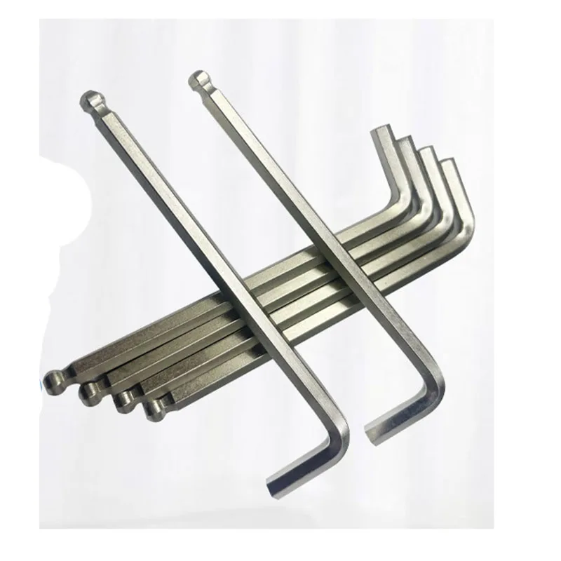 Factory wholesale stainless steel 0.9mm-36mm  L non-magnetic wrench allen hex key