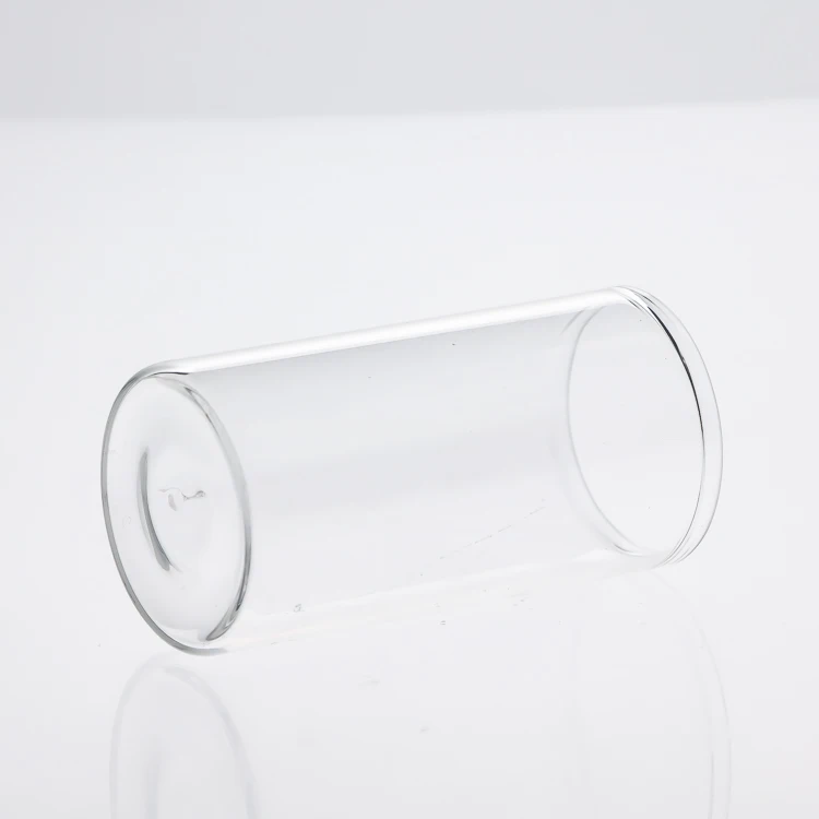 wholesale 100 ml cylinder round borosilicate kitchen storage glass jar spice tea nut container glass jars with wooden lid