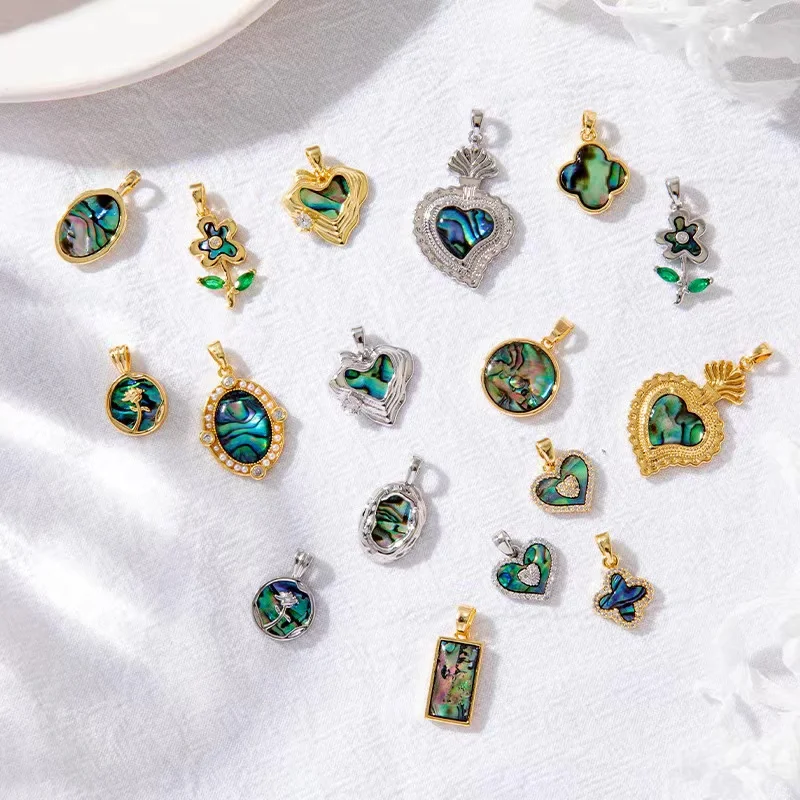 Build your own necklace 14k gold vermeil small sea shell charms for jewellery
