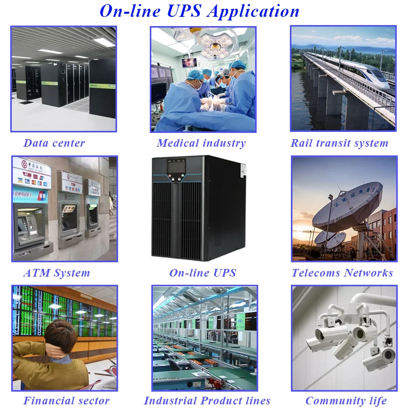 Двойное преобразование 4.8kW 6kva Смарт Ups дата-центр Ups системы