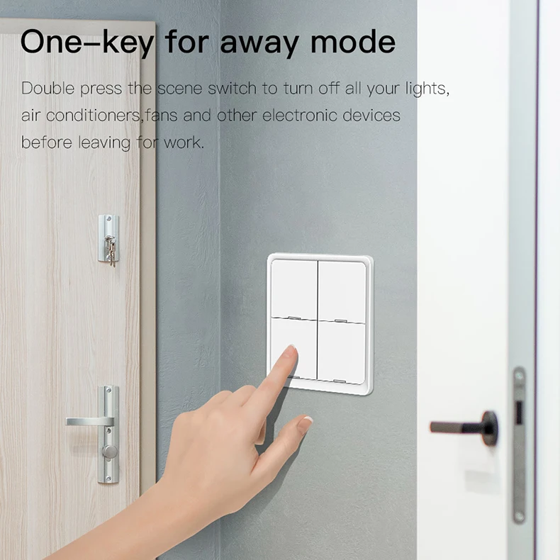 Lifelibero Zigbee Smart Home Button Automation One Key Control Smart Linkage With light Switch Wireless Scene Switch
