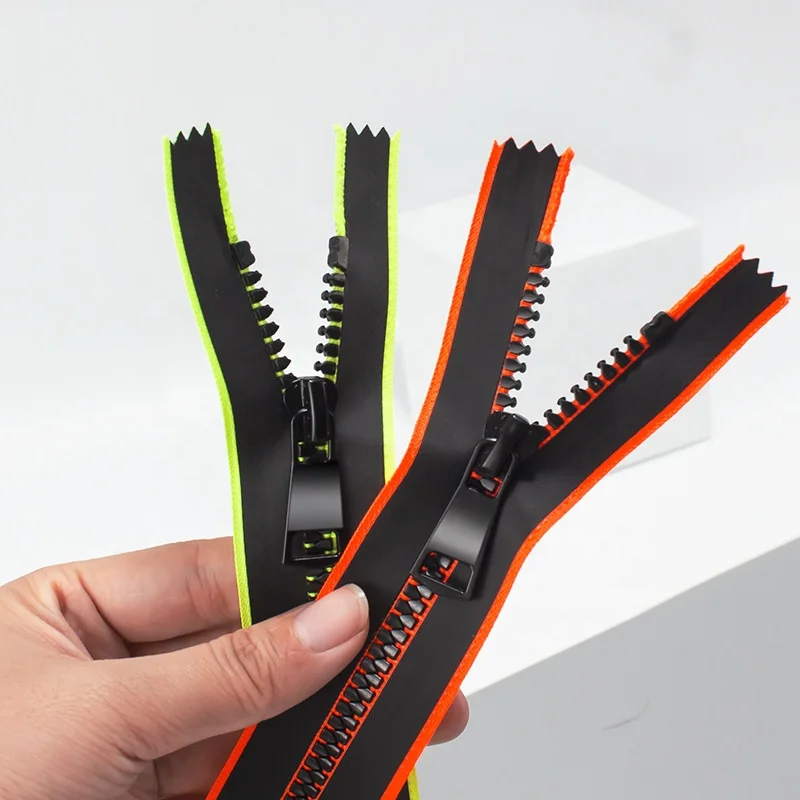 Оптовая продажа, нейлоновая молния с покрытием из ТПУ #5, водонепроницаемые закрытые нейлоновые молнии