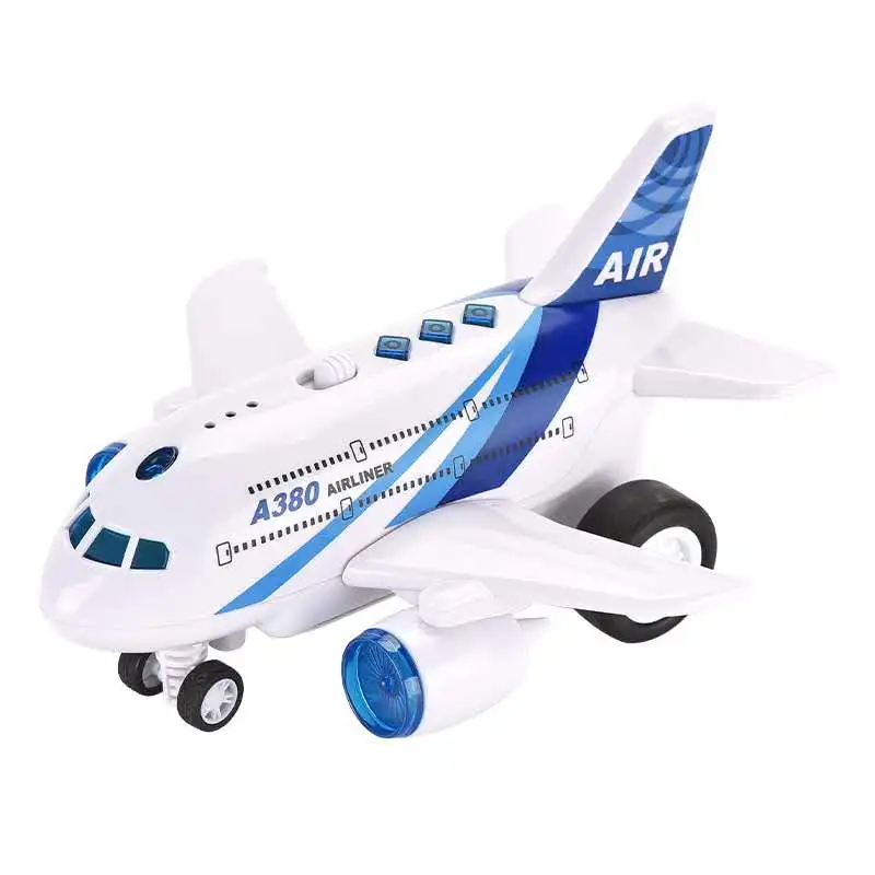 New Style High Quality Factory Customized Oem Battery Operated Electric Airplane Toy Plane With Light Music