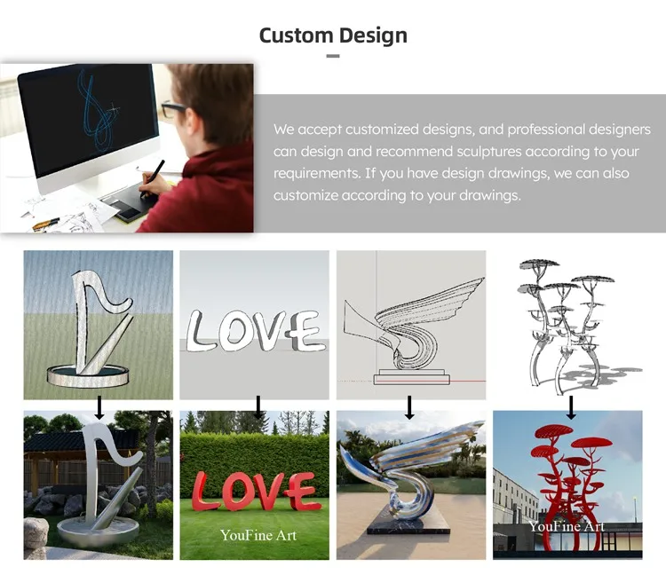  custom design Stainless Steel sculpture