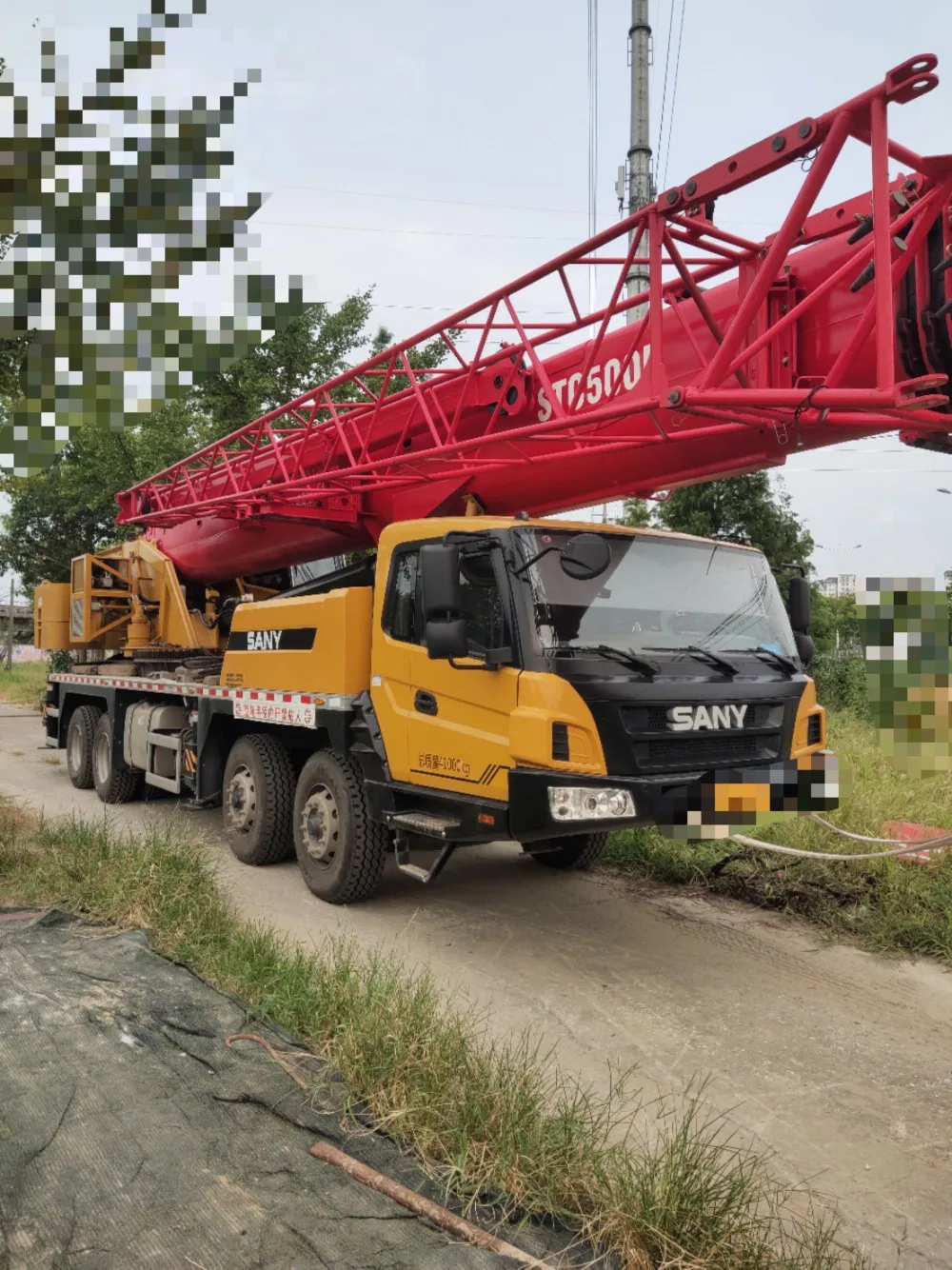 Used Sany STC500V 50 Tons Truck Crane Secondhand with Hangfa Engine Pump Motor Bearing Gearbox