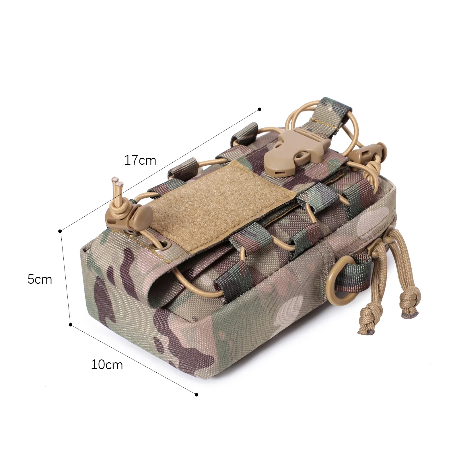 Universal  sling shoulder bag Tactical Molle Belt Loop Hook waist Pouch for Mobile Phones