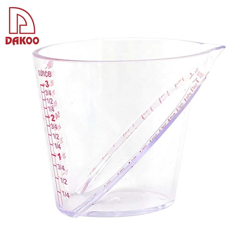 Wholesale PS Material Kitchen Tool plastic double scale Measuring Cup