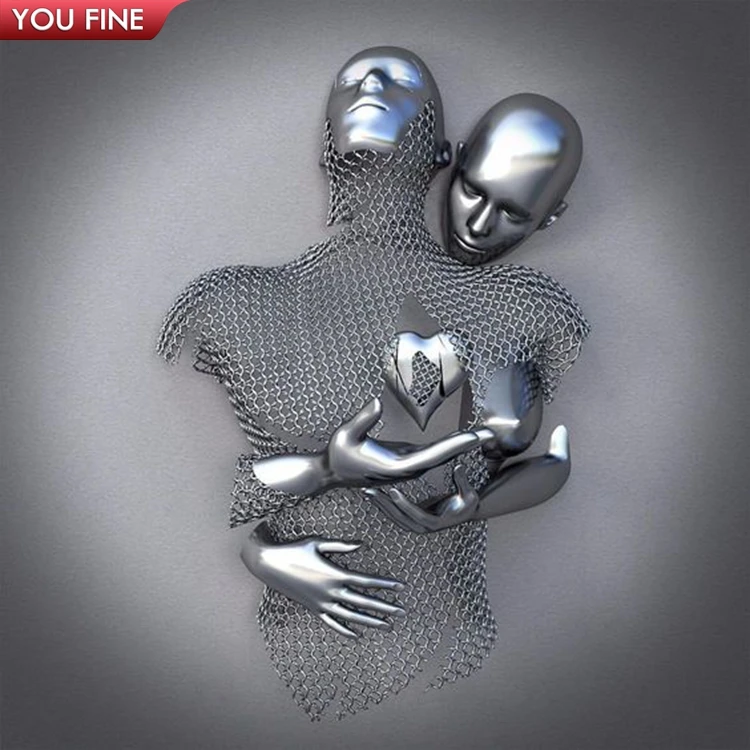 Abstract Stainless Steel Wall Decorative Sculpture