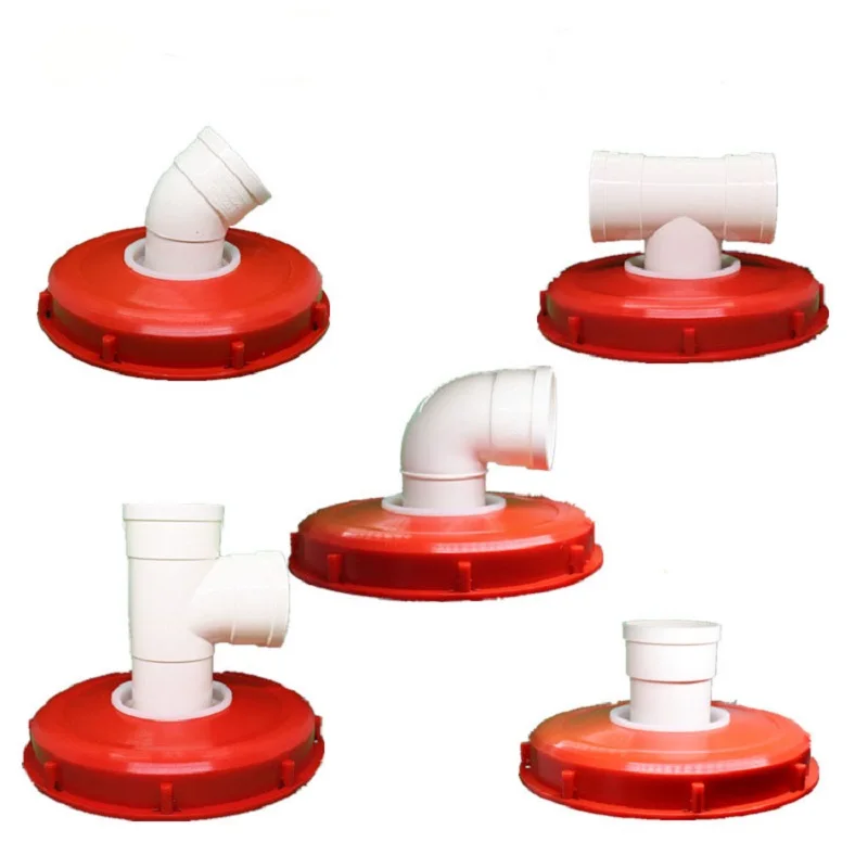 Factory Price IBC Tube Ton Fittings Bucket Cover With Filter Reducing Tee Support Customized Color And Size