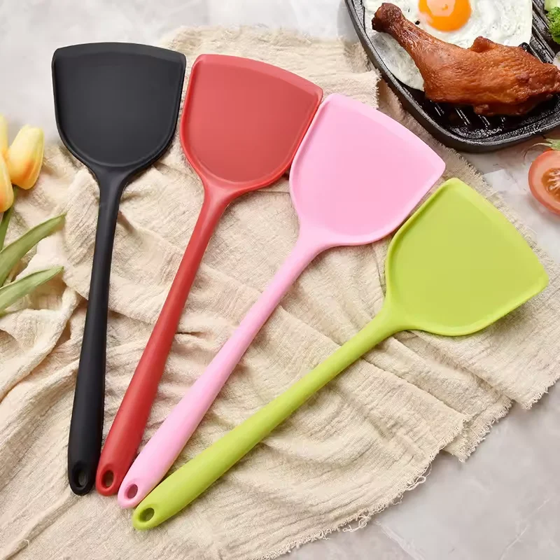 Hot Selling Kitchen accessories tools Silicone Kitchen Utensil Non-Stick Cooking Tools Kitchen Silicone Scraper Spatula Turner
