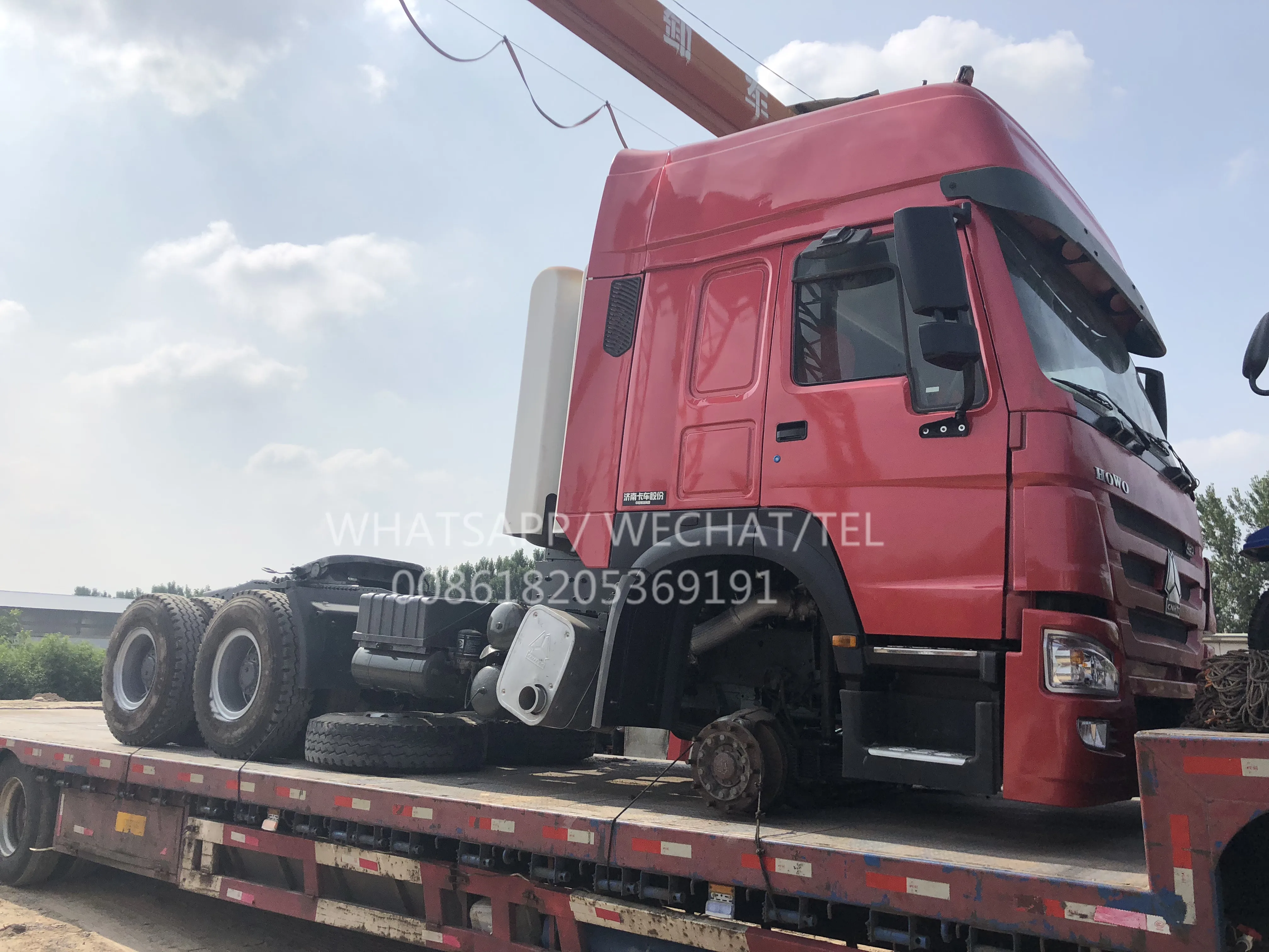 High quality Direct selling CNG used howo t7 375hp sinotruck howo used  head tractor truck