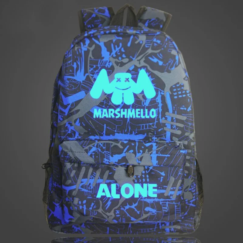New Product Low MOQ School Camping&Hiking Marshmello Gaming Bagpack Bags for Men Backpack Marshmello Bag Backpack
