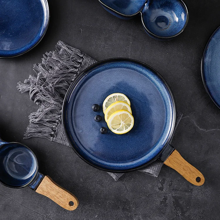 Classic Restaurant Fine Porcelain Crockery Dinner Set Nordic European Rustic Dinnerware Sets