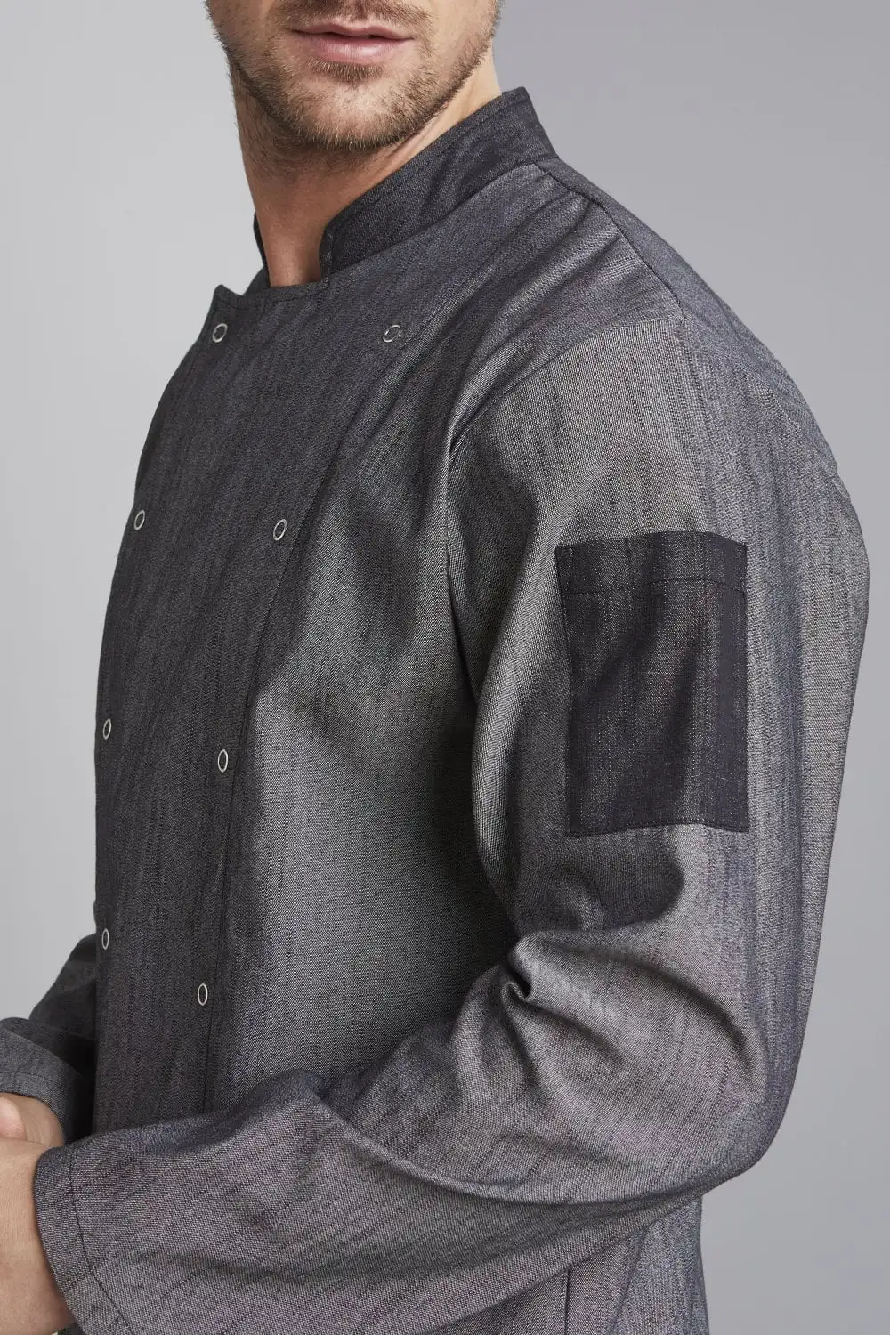 Высококачественная унисекс куртка с воротником-стойкой и длинным