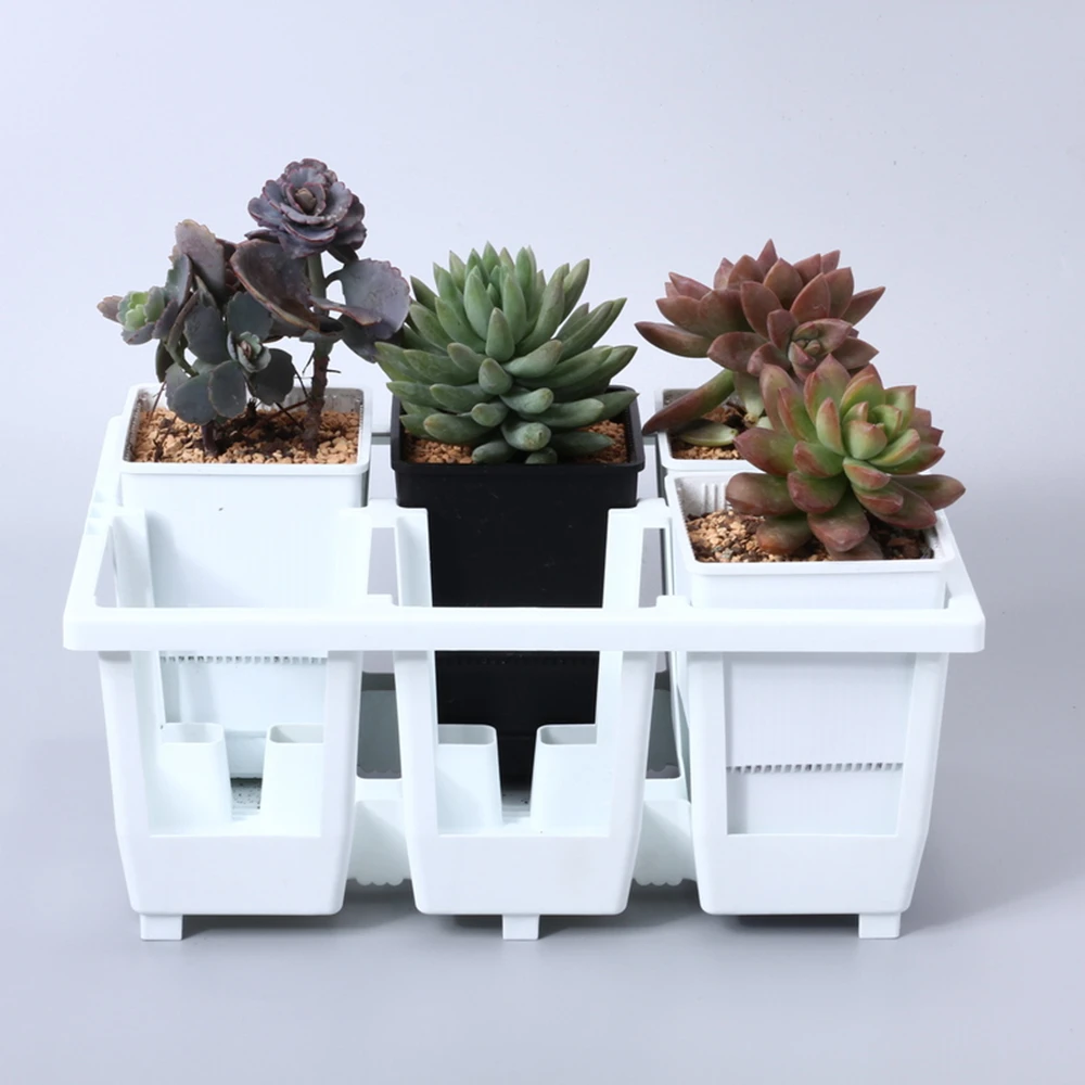 
Meshpot high waist flower pots with tray Succulent Cactus Root Control planter for home garden decor wholesale  (1600145195598)