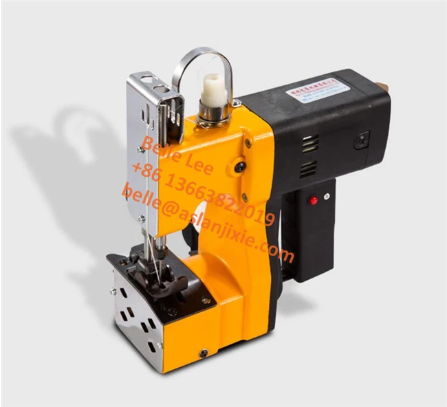 High Speed Bag Sealer Machine Carrot Woven Sack Bag Closer Machine Hand Hold Bag Sewing Machine with Battery
