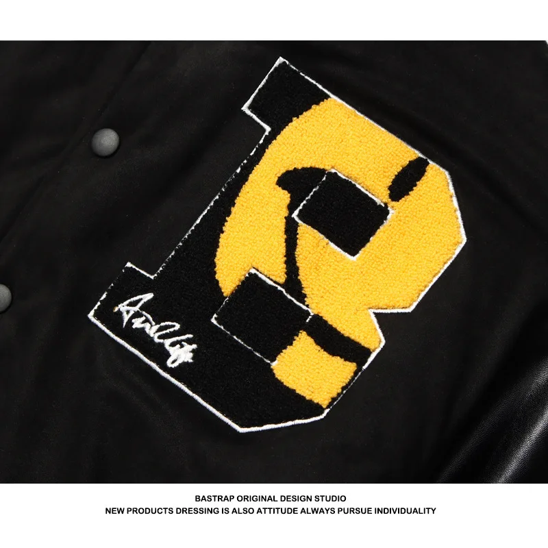 Fast delivery 2022 new single breasted Polyester non-hooded suede jacket with stand collar a baggy young mans jacket