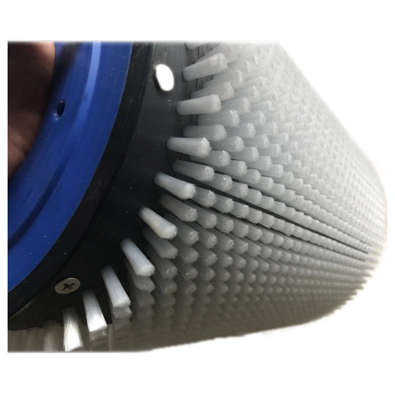
round nylon hard road sweeper cylinder brush roller for conveyor belt 