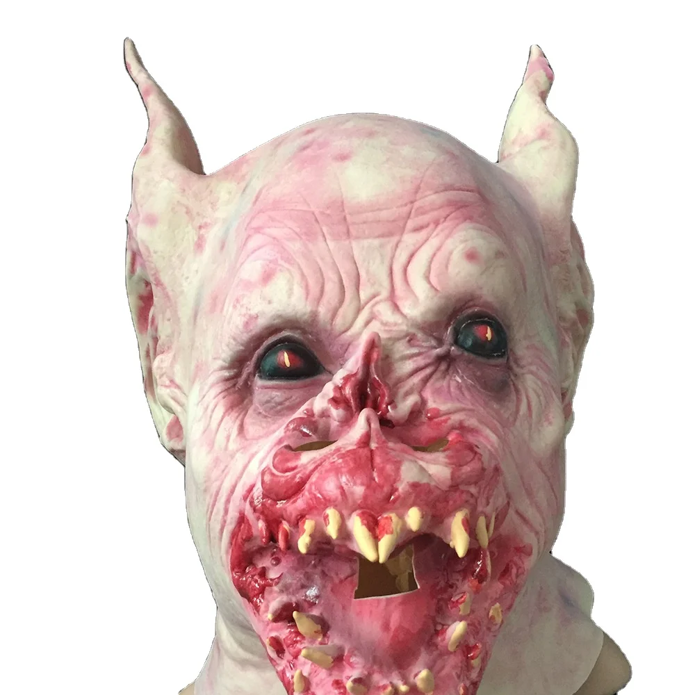 Halloween Women Mask realistic Latex Face halloween Neon Wire