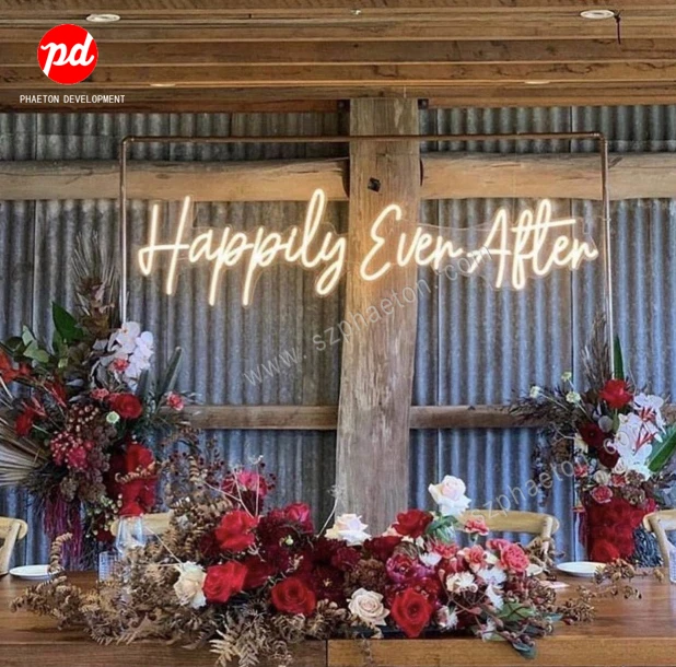 LED electronic neon sign, Mr & Mrs neon signs for wedding / party decorations