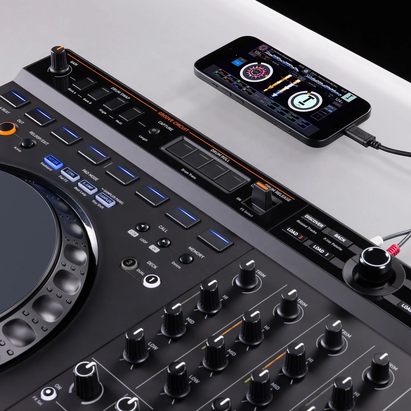 dj controller/audio console mixer