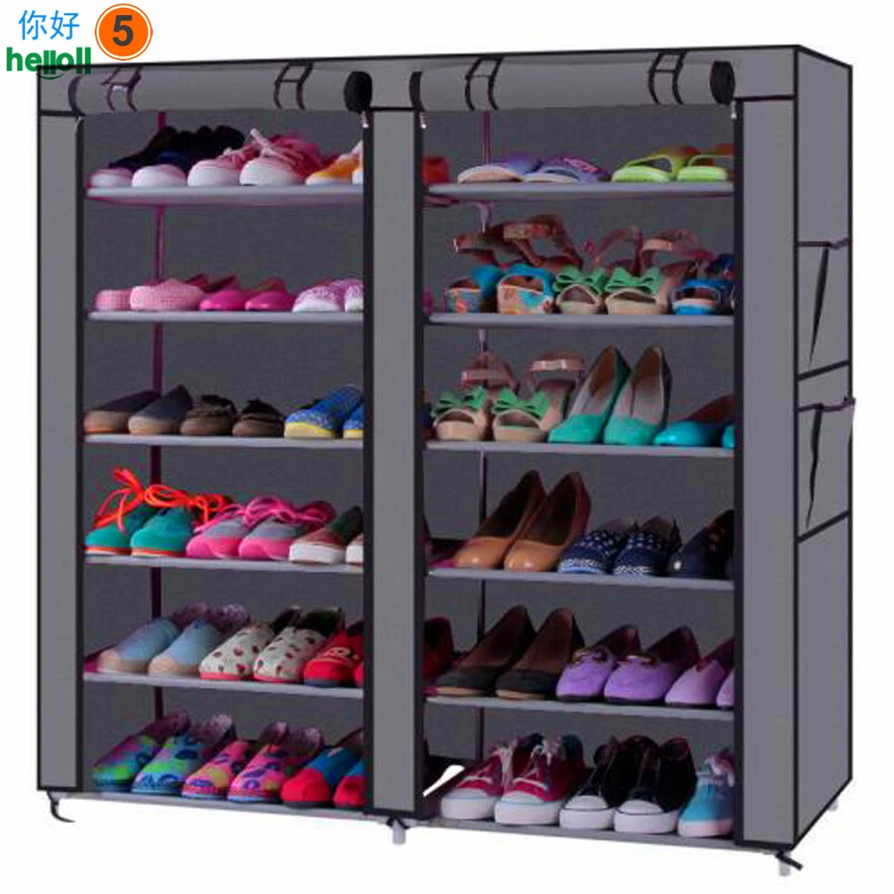 PN внутренней катушкой, соединенный между собой обувной органайзер ящик для хранения вещей стеллаж для выставки товаров коробки кубики льда мульти-функция гардероба пластиковые полки для обуви