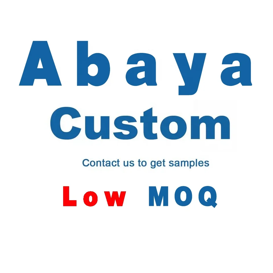 OEM ODM производство одежды на заказ Abaya низкий минимальный высококачественная одежда Дубай Катар Abayas дизайн мусульманская открытая