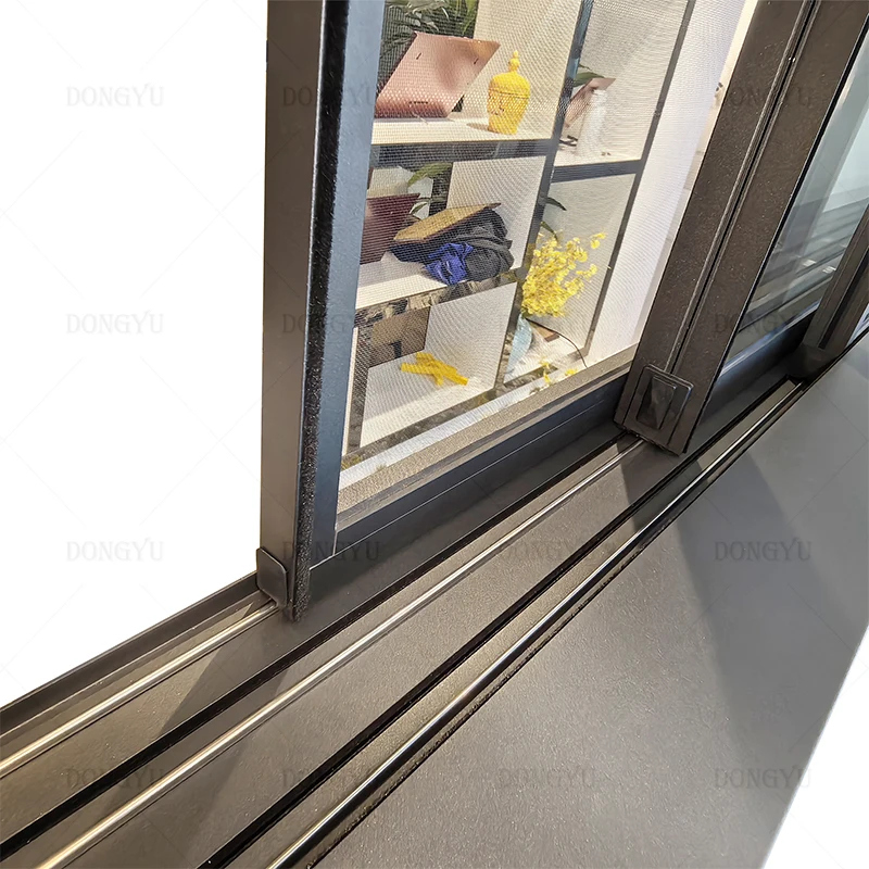 Florida hurricane-resistant impact glass full view whole scene  slim frame aluminum glass sliding windows for house School