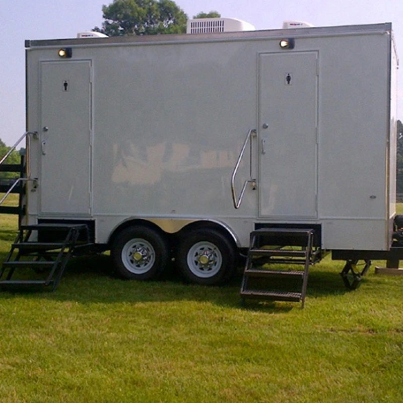 Туалетный прицеп для туалета Солнечные кемпинговые прицепы с туалетом Пластиковый роскошный мобильный портативный открытый