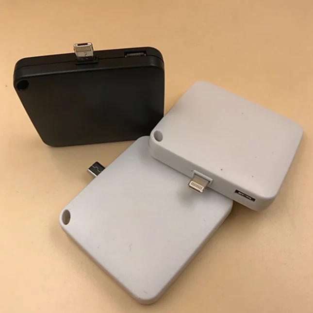 custom logo and package 1000mah Emergency Disposable Mini power bank  for iphone and for android