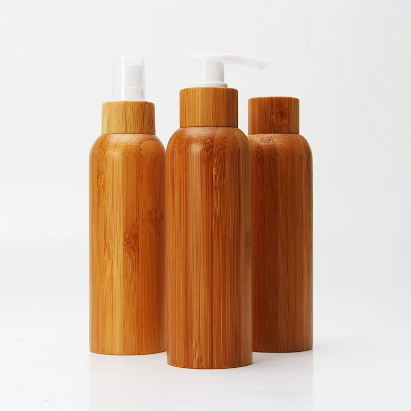 Customize Biodegradable Eco Friendly Bamboo Shampoo Bottles 130ml