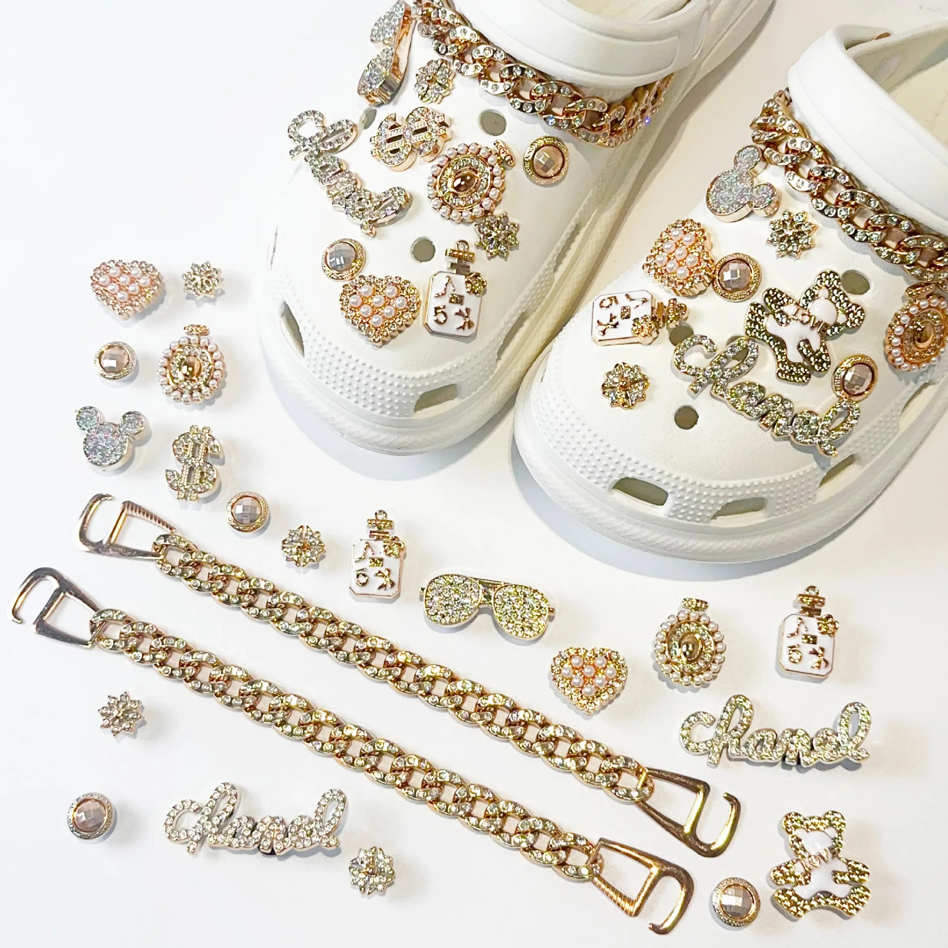 Compact Diy Uppers Shoe Decorations User-Friendly Wear-Resistant Shoe Buckles