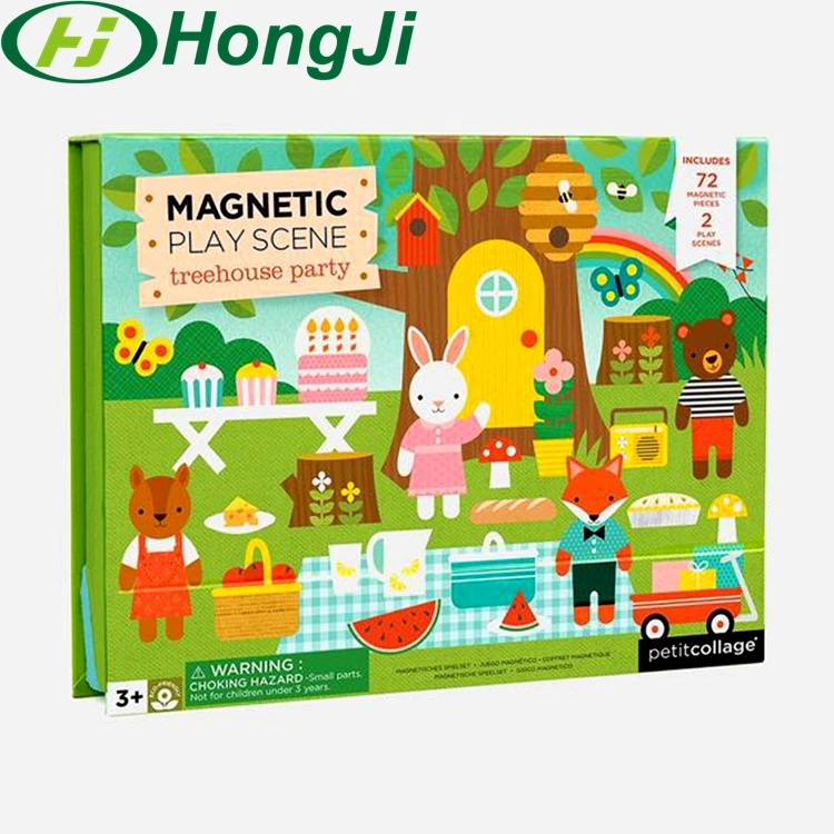 Educational Kit Game Board Cognition Traffic Vehicles Magnetic Puzzle Toys For Kids