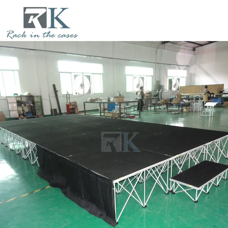 customized special effects stage DJ desk popular indoor/outdoor stage decoration wholesale portable mobile folding concert stage