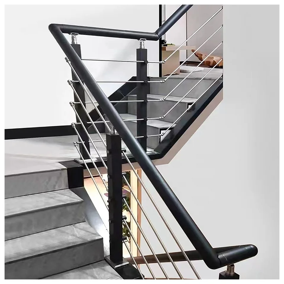 EKOO Factory Direct Sale Easy To Install Stainless Wire Top Mounted Cable Railing Stair Balustrade