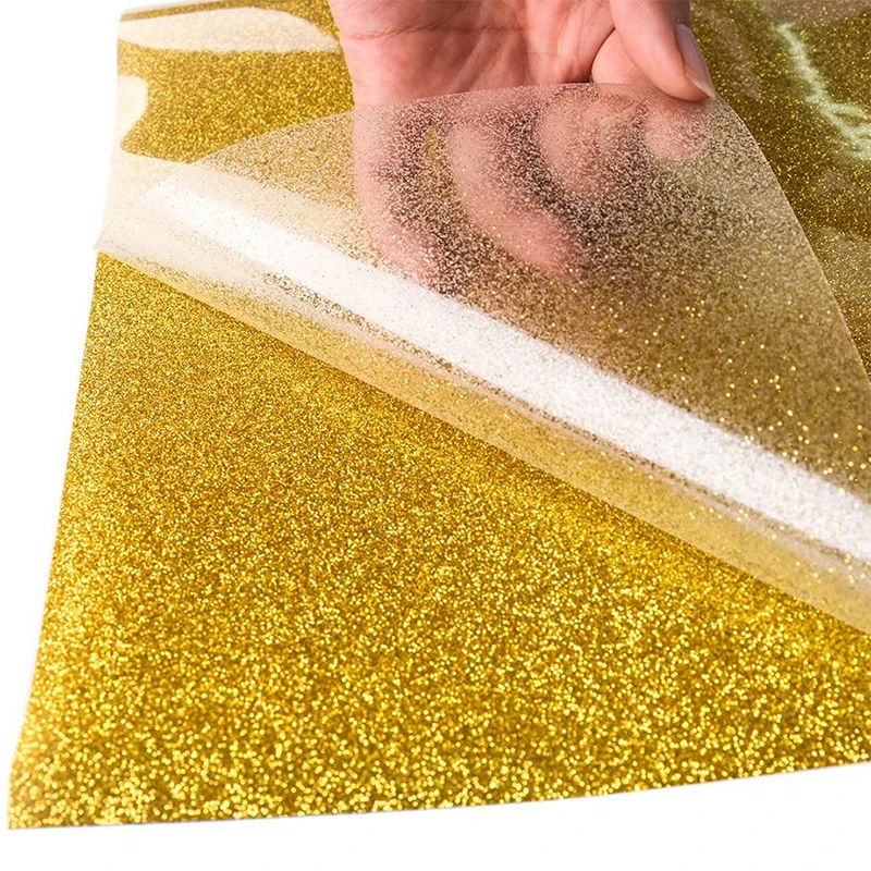 Wholesale HTV Free Sample T shirts Various Color Glitter Heat Transfer Vinyl for Clothing