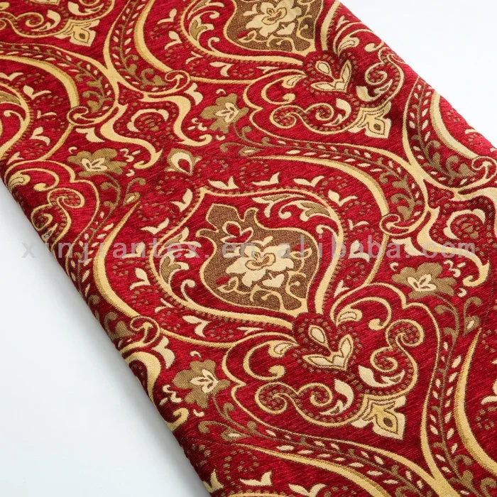 Low MOQ different types of polyester chenille fabric for sofa