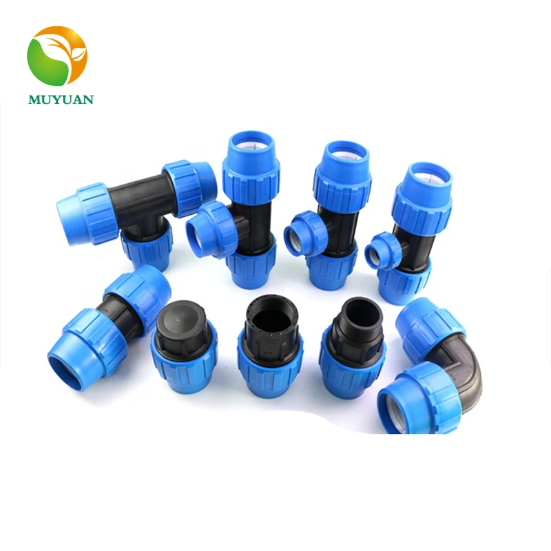 farm drip irrigation system HDPE PP Compression Fittings Drip Irrigation Pipe Fittings for drip system or agriculture system