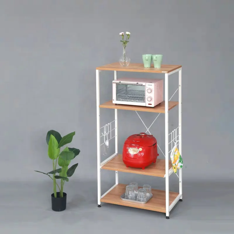 Practical Metal Steel Storage Kitchen Shelf Rack for Home Furniture Use