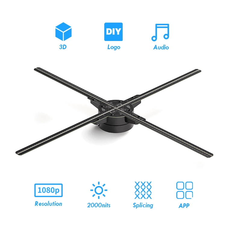 Original Brand New ODM Best 3d Hologram 50cm Hologram 65cm 3d Hologram Fan 75cm 3d Holographic Display Low Price