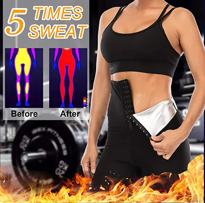 Custom Logo Neoprene  Women Fitness Lose Weight Tummy Control Waist Trainer Corset Leggings Sauna Sweat Pants