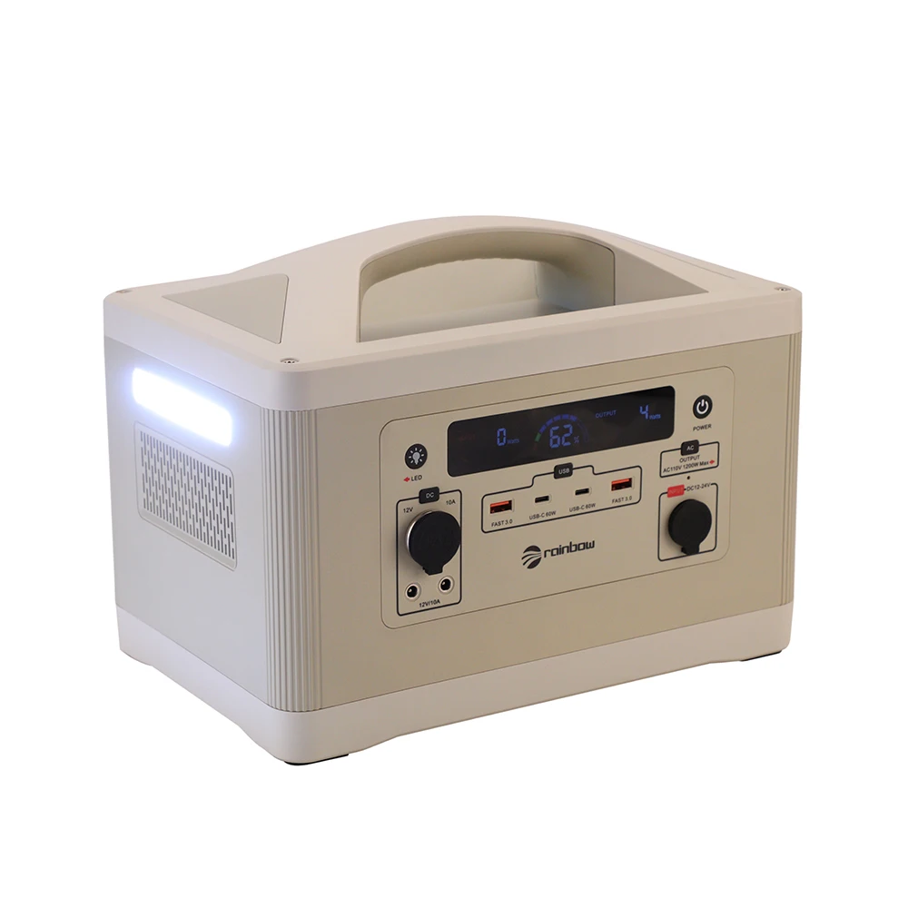 Super Energy Portable Power Station 1200W 1280Wh With PD USB Type C DC AC Outlet