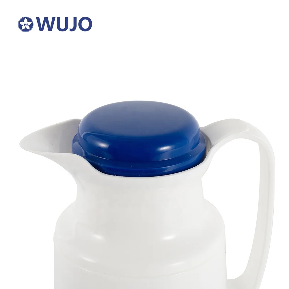 Factory Price Customized Plastic Double Wall Vacuum Flasks Water Filter Jugs Coffee Pot With Glass Refill Inner