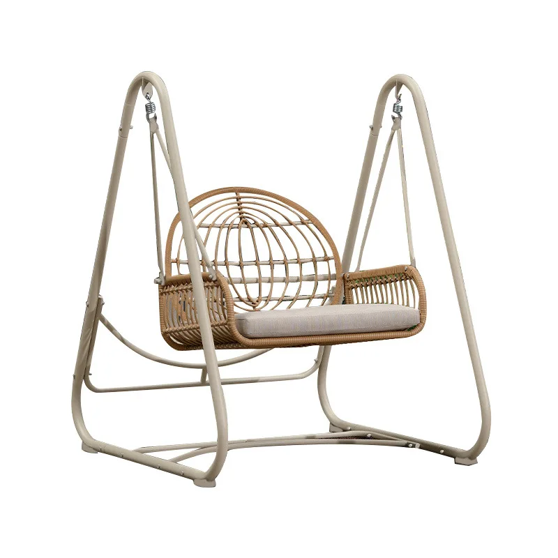 Outdoor swing hanging chair Home balcony single indoor cradle chair living room double Internet celebrity hanging basket