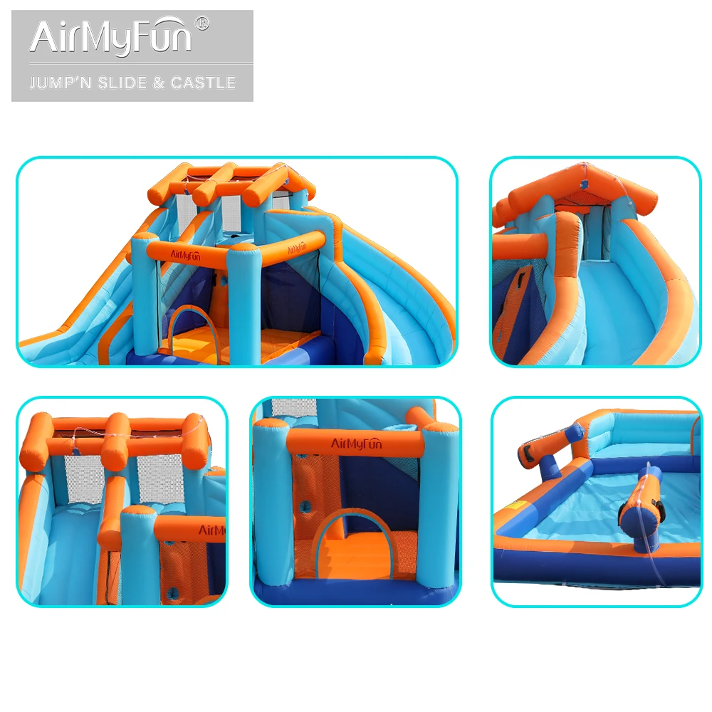Wholesale Party Bouncy Kids Bouncing Castle Inflatable Bounce House With Ball Pit Water Slide Castle For Party Event