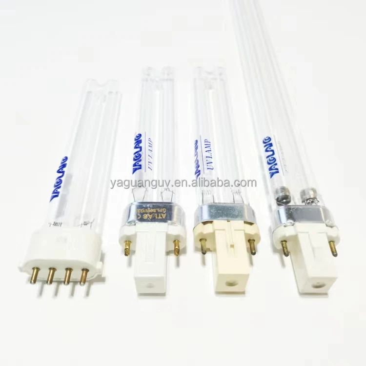 Compact H type ultraviolet lamp G23 GX23 2G7 2G11 base 254nm 185nm lamp quartz uv lights for hvac system