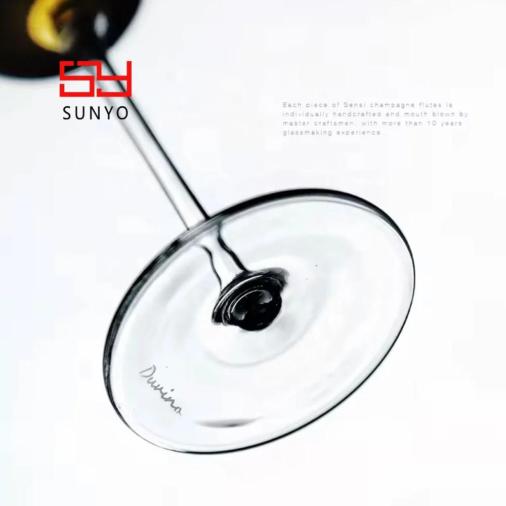 Wedding Custom Crystal Champagne Flute16oz Lead Free Glass Transparent Moet Chandon Champagne Glass