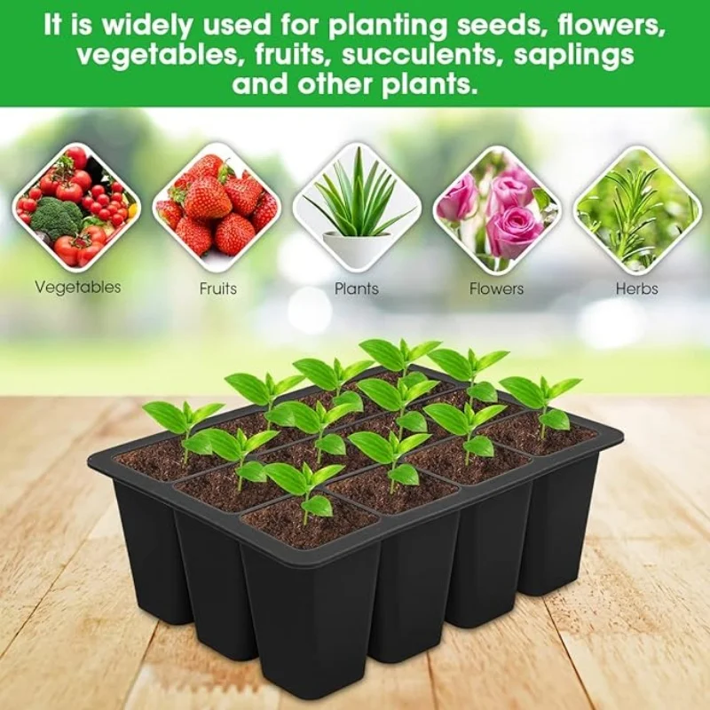 Agriculture Seed Starter Tray Deep Cells Holes Tomato Grow Silicone Plant Growing Trays