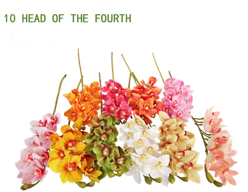 Wholesale high-grade most beautiful artificial flower fancy faux plant real touch butterfly orchid flowers